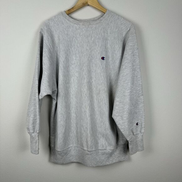 トップス CHAMPION SWEAT Reverse weave 90s 90s Champion Reverse Weave Striped Trim Sweatshirt - Men's